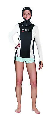 MARES SHORT SLEEVE INNER SHIRT WITH HOOD FIRE SKIN She Dives • $65.39