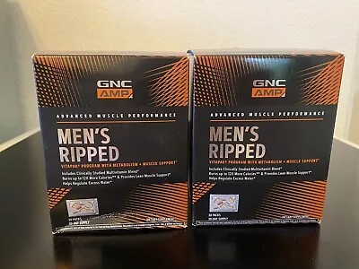 GNC AMP Men's Ripped Vitapak Program Lot Of 2 EXP 05/24 • $55