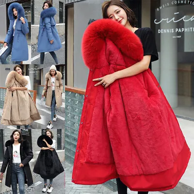 £29.99 • Buy UK Women's Fleece Lined Parka Hooded Ladies Winter Warm Coat Long Jacket Outwear