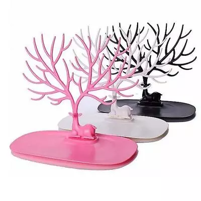 £8.49 • Buy Display Jewelry Tree Deer Stand Holder Rack Show Earring Necklace Ring Retro UK