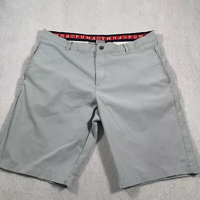 Puma Shorts Mens 36 Gray Casual Golf DryCell • $14.95