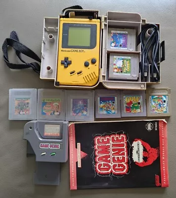 Original Nintendo Game Boy Bundle (Yellow) With GENIE And Carry Case • £129.99
