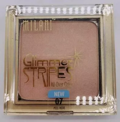 Milani Glimmer Stripes All Over Color 07 Bronzer Cocoa Glimmer Face Cheek Eye • $4