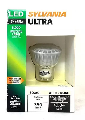 Sylvania Ultra LED 35W Using 7W White Dimmable PAR16 GU10 Base Flood Light Bulb • $8.99