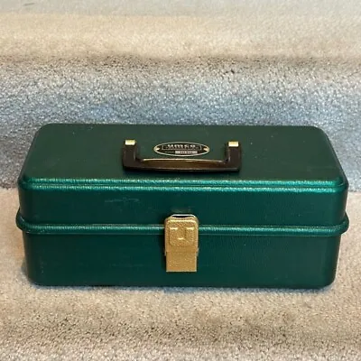 Vintage UMCO 102U Green Fishing Tackle Box With Two Trays • $79.95