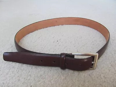 Joseph A. Bank Men's Burgundy Colored Leather Belt Size 32 • $15.49