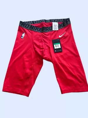 Nike Elite Pro Compression Tight Shorts Color Red Size XL-Tall NBA 880802-857 • $19.99