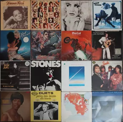 Bulk Lot X16  Rolling Stones; Billy Joel; Tina Turner; Lewis; Meat Loaf; Smokie; • $52