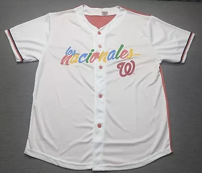 Washington Nationals Hispanic Heritage Day SGA Jersey Adult Size Large MLB • $88.95