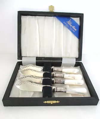 VTG Set Of 4WILLIAM ADAMSSheffield England Spreaders Mother Of Pearl Handles • $38.95