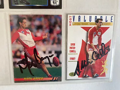 Sydney Swans Personally Signed Cards X 2 • $16