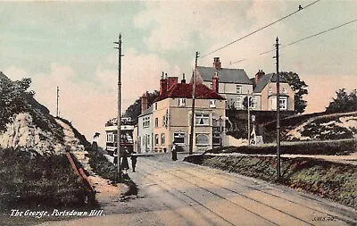 Postcard  Portsdown Hill The George Inn Tram Animated Scene • £6.90