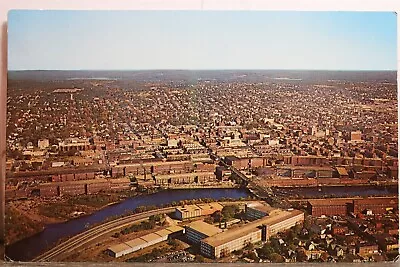 New Hampshire NH Manchester Queen City Aerial Postcard Old Vintage Card View PC • $0.50