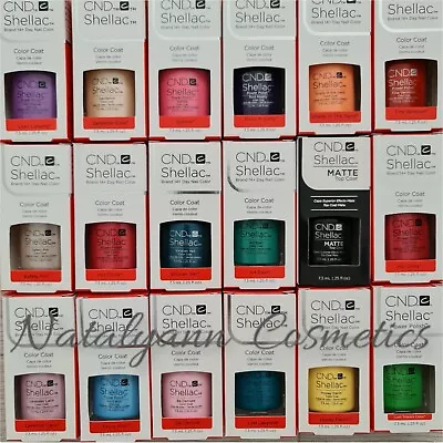 £9.99 • Buy CND Shellac Gel Nail Polish New Genuine Boxed - CHOOSE SHADE -7.3ml + FREE POST 