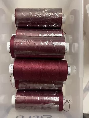 Coats Cotton - Tre Cerchi Sewing Thread Spool - 500mt - Burgundy Red - Col 09513 • £5.99