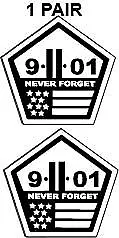 World Trade Center Never Forget 9-11 New York September Decal 2.0  X 2.0  P790 • $4.09