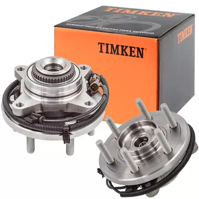 4WD TIMKEN Front Wheel Bearing & Hub Pair For 2015 - 2017 Ford F-150 6 Lug W/ABS • $211.34