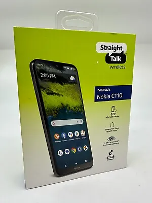 New & Sealed - Straight Talk Nokia C110 32GB Grey  Prepaid Smartphone FreeShip • $44.95