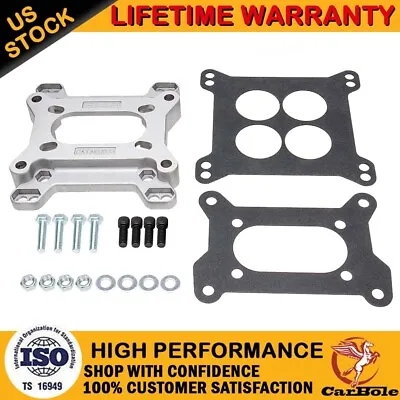 Universal Carb Carburetor Adapter 2bbl To 4bbl Kit 4-Bolt 2 Barrel To 4 Barrel • $22.99