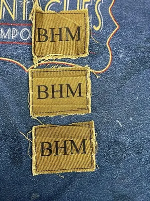 WW2 Home Guard Printed Cloth Shoulder  Badges Birmingham Rare • £40