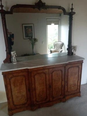 $10000 • Buy Antique Victorian Sideboard With Mirror And Marble