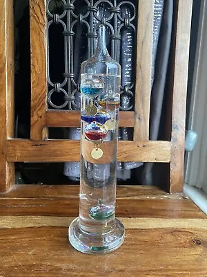 Galileo Thermometer Floating Balls Home Decor Unusual Novelty Vintage 28cm • £12.50