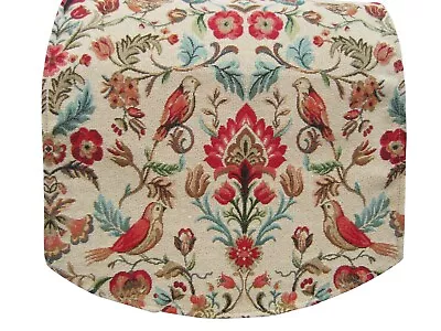 Stunning Bird And Floral Design Pair Arm Chair Caps Or Chair Back In Natural • £10.99