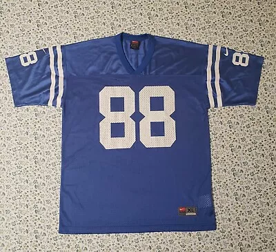 Nike Team Jersey Mens Adult XL Blue Indianapolis Colt Marvin Harrison Number 88 • $20