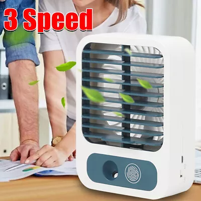 Portable Air Cooler USB Mini Air Conditioner Humidifier Purifier Cooler Desk Fan • £13.92