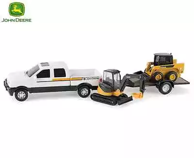 John Deere 20cm Construction Vehicle Set Trailer/Pickup/Mini Trucks Toys Kids • $48.63