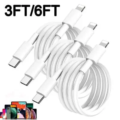 Fast Charger USB C Charging Cable For IPhone 14 13 12 11 Pro Max XR 8 Plus IPad • $1.92