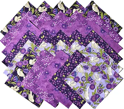 PANSY'S POSIES From Moda - (30) 6.5  Fabric Squares • $6.50
