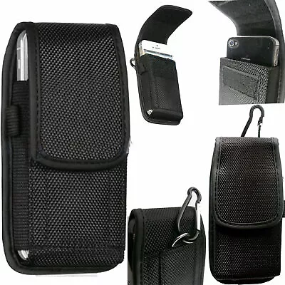 Universal Belt Hook Pouch Bag Nylon For All Mobile Phone Case Cover Holster 2in1 • £5.95