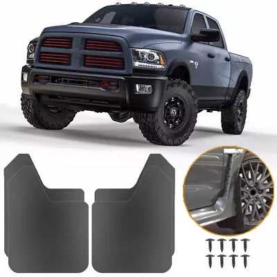 4* Truck Splash Fender Flare Sports Rally Flexible Mud Flaps For Ram 1500 2500 • $29.11