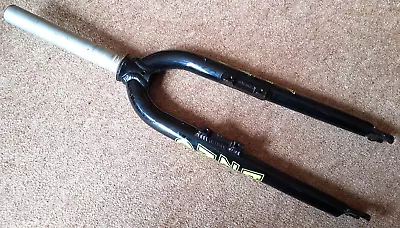 Onza Trials Fork 20  T-Master Alloy 4 Bolt Magura Mounts Blackl/Yellow Decals • £19.95