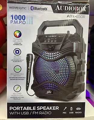 Bluetooth Speaker 8”Woffer AUDIOBOX 1000w P.m.p.o Rechargeable Fm Radio Tf Mic • $36.99