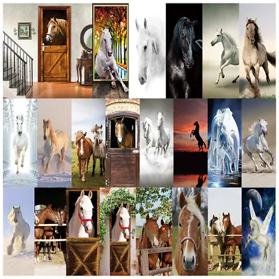 3D Wall Art Steed Horse Stable Gate Door Sticker Decal Self-adhesive Wrap Murals • $19.99