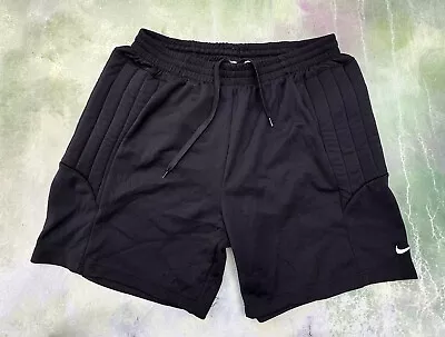 Vintage Nike Men's Black Soccer Goalkeeper Padded Shorts Size XL. • $65.55
