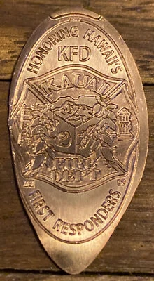 $8.50 • Buy Hawaii Kauai Fire Department Elongated Penny Coin Token Hawaiian