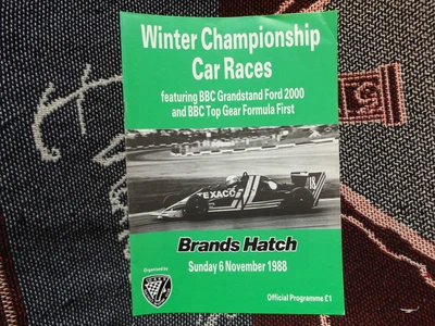 £4.29 • Buy 1988 Brands Hatch Programme 6/11/88 - Winter Championship Car Races