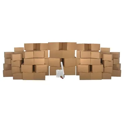 UBMOVE Basic Moving Box Kit For 5 Bedrooms 58 Boxes & Packing Materials • $190.40