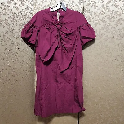 Miu Miu Pink Purple Magenta Bow Shift Dress Size 42 • £11.87