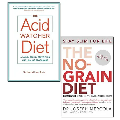 Diet Collection 2 Books Set Pack Acid Watcher Diet And No-Grain Diet NEW • £16.99