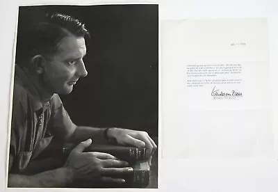 WERNHER VON BRAUN Signed Letter 1966 Portrait 11X14 Photograph By Dave Iwerks • $3900