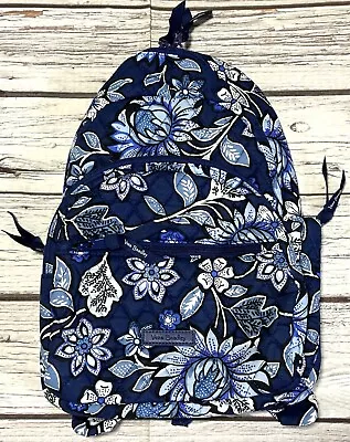 Vera Bradley Compact Backpack In Tropics Tapestry Blue Floral Small NWT • $24.99