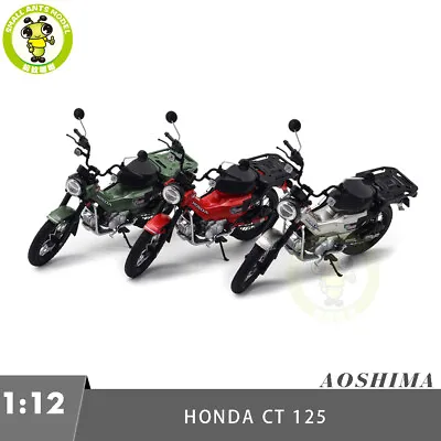 1/12 AOSHIMA Honda CT 125 Diecast Model Motorcycle Car Toy Gifts For Friends • £22.68