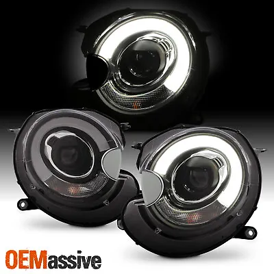 For 07-13 Mini Cooper S Clubman R55 R56 Black LED Tube Projector DRL Headlights • $259.99