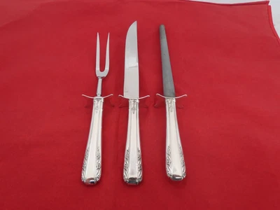 $248.31 • Buy International Sterling Silver Courtship Massive 3 Piece Roast Carving Set CD-16