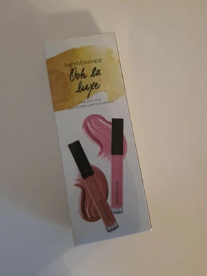 £28.50 • Buy BareMinerals  'Ooh La Luxe' Lipgloss Duo Set Moxie Plumping Livewire Temptress 