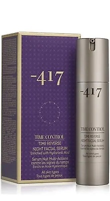 New Minus 417 Time Control Time Reverse Night Facial Serum -417 Sealed 1.7oz • $57.39